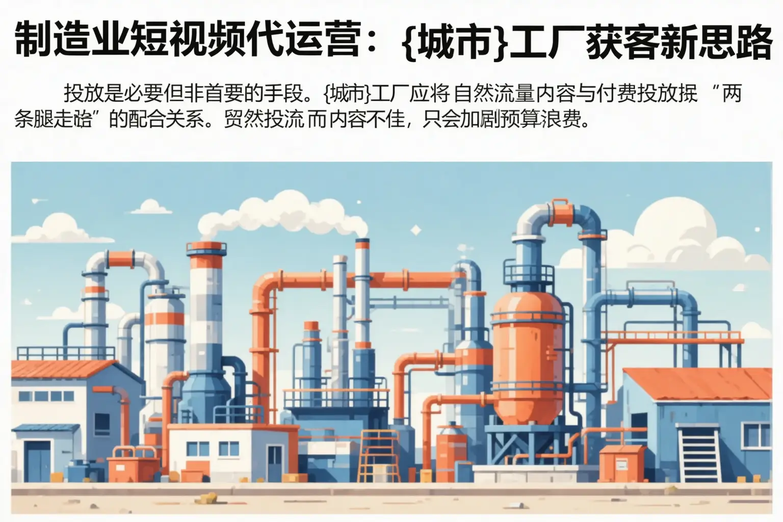 制造业短视频代运营:泾县工厂获客新思路